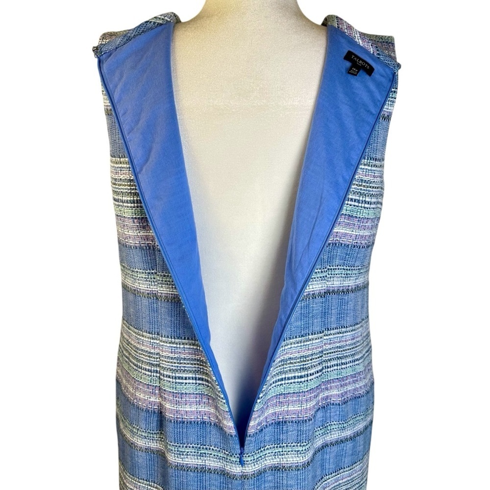 Talbots Sleeveless Tweed Shift Dress Plus Size 14W - Picture 7 of 12